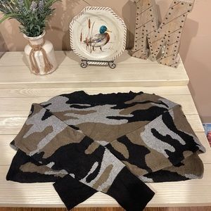 Camo Knit Sweater